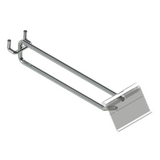 Hook - Double Prong - 150 MM - for Perforated Panel - w/. Flip Scan - Chrome