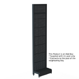 Add Bay - Wall Bay - W600xH2400xD270 - Perforated - Matte Black