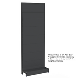 Add Bay - Wall Bay - W900xH2400xD270 - Non Perforated - Matte Black