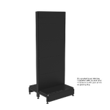 Add Bay - Double Sided Gondola - W600xH1515 - Perforated - Matte Black