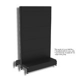 Add Bay - Double Sided Gondola - W900xH1515 - Non Perforated - Matte Black