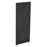 End Panel - Gondola - W630xH1515 - Solid Core - Perforated - w/. Welded Interlocker - Matte Black