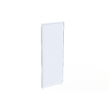 End Panel - Gondola - H1515xW650 - Solid Core - Perforated - w/. Interlocker - Pearl White