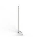 Post - Wall Bay - H1800 - w/. Leg - Pearl White