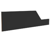 Timber End Panel - SMALL : H1550 - for Wall Bays (to fix to end of Wall Bay runs) - Black MDF