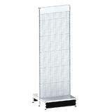 Start Bay - Double Sided Gondola Bay - W600xH1815xD270 - Perforated - Pearl White