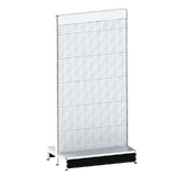 Start Bay - Double Sided Gondola Bay - W900xH1815xD270 - Perforated - Pearl White