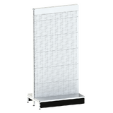 Add Bay - Double Sided Gondola Bay - W900xH1815xD270 - Perforated - Pearl White