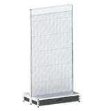 Start Bay - Double Sided Gondola Bay - 900xH1815xD270 - Perforated - w/. Skirt Drawer - Pearl White