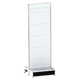 Start Bay - Double Sided Gondola Bay - W600xH1815xD270 - Non Perforated - Pearl White