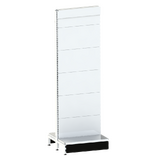 Add Bay - Double Sided Gondola Bay - W600xH1815xD270 - Non Perforated - Pearl White