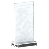 Start Bay - Double Sided Gondola Bay - W900xH1815xD270 - Non Perforated - w/. Skirt Drawer - Pearl White