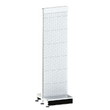 Add Bay - Double Sided Gondola Bay - W600xH2115xD270 - Perforated - SPECIAL (w/. Post Spacer Bracket) - Pearl White