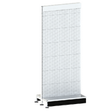 Add Bay - Double Sided Gondola Bay - W900xH2115xD270 - Perforated - SPECIAL (w/. Post Spacer Bracket) - Pearl White