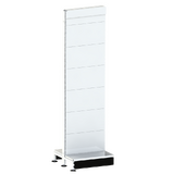 Add Bay - Double Sided Gondola Bay - W600xH2115xD270 - Non Perforated - SPECIAL (w/. Post Spacer Bracket) - Pearl White