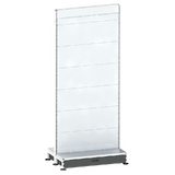 Start Bay - Double Sided Gondola Bay - W900xH2115xD270 - Non Perforated - w/. Skirt Drawer - SPECIAL (w/. Post Spacer Bracket) - Pearl White