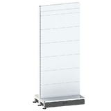 Add Bay - Double Sided Gondola Bay - W900xH2115xD270 - Non Perforated - w/. Skirt Drawer - SPECIAL (w/. Post Spacer Bracket) - Pearl White