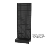 Add Bay - Wall Bay - Soft Shell -W900xH2400xD450 - Perforated - Matte Black