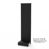 Add Bay - Wall Bay - Soft Shell - W600xH2400xD450 - Slat Wall - Matte Black