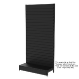 Add Bay - Wall Bay - Soft Shell - W1200xH2400xD450 - Slat Wall - Matte Black