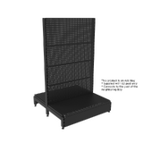 Add Bay - Double Sided Gondola - Soft Shell - W900xH1515xD450 - Perforated - Matte Black