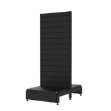 Start Bay - Double Sided Gondola - Soft Shell - W600xH1515xD450 - Slat Wall - Matte Black