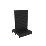 Start Bay - Double Sided Gondola - Soft Shell - W900xH1515xD450 - Slat Wall - Matte Black