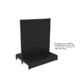 Add Bay - Double Sided Gondola - Soft Shell - W1200xH1515xD450 - Slat Wall - Matte Black