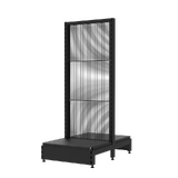 Start Bay - Double Sided Gondola - Soft Shell - W600xH1515xD450 - Wire Mesh Panels - Matte Black