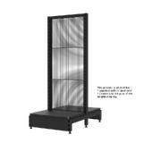 Add Bay - Double Sided Gondola - Soft Shell - W600xH1515xD450 - Wire Mesh Panels - Matte Black