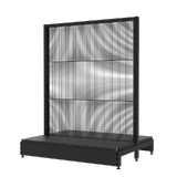 Start Bay - Double Sided Gondola - Soft Shell - W1200xH1515xD450 - Wire Mesh Panels - Matte Black