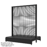 Add Bay - Double Sided Gondola - Soft Shell - W1200xH1515xD450 - Wire Mesh Panels - Matte Black