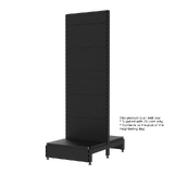 Add Bay - Double Sided Gondola - Soft Shell - W600xH1815xD450 - Perforated - Matte Black