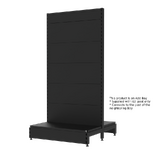 Add Bay - Double Sided Gondola - Soft Shell - W900xH1815xD450 - Non Perforated - Matte Black