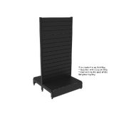 Add Bay - Double Sided Gondola - Soft Shell - W900xH1815xD450 - Slat Wall - Matte Black