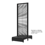 Add Bay - Double Sided Gondola - Soft Shell - W600xH1815xD450 - Wire Mesh Panels - Matte Black