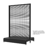 Add Bay - Double Sided Gondola - Soft Shell - W1200xH1815xD450 - Wire Mesh Panels - Matte Black