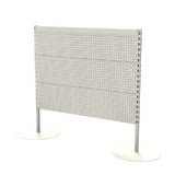 Start Bay - Queue Gondola - W1200xH1200 - Perforated - Pearl White