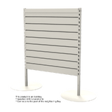 Add Bay - Queue Gondola - W900xH1200 - Slat Wall - Pearl White