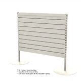 Add Bay - Queue Gondola - W1200xH1200 - Slat Wall - Pearl White