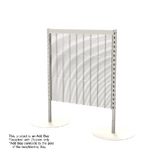 Add Bay - Queue Gondola - W900xH1200 - Wire Mesh - Pearl White