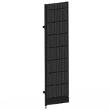 Add Bay - Wall Bay (Modular Upright) - W600xH2400 - Single Post - NO BASE - w/. Fixing Points - Perforated - Matte Black