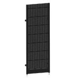 Start Bay - Wall Bay (Modular Upright) - W900xH2400 - Single Post - NO BASE - w/. Fixing Points - Perforated - Matte Black