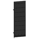 Add Bay - Wall Bay (Modular Upright) - W900xH2400 - Single Post - NO BASE - w/. Fixing Points - Perforated - Matte Black