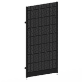 Start Bay - Wall Bay (Modular Upright) - W1200xH2400 - Single Post - NO BASE - w/. Fixing Points - Perforated - Matte Black