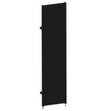 Start Bay - Wall Bay (Modular Upright) - W600xH2400 - Single Post - NO BASE - w/. Fixing Points - Non Perforated - Matte Black