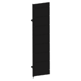 Add Bay - Wall Bay (Modular Upright) - W600xH2400 - Single Post - NO BASE - w/. Fixing Points - Non Perforated - Matte Black