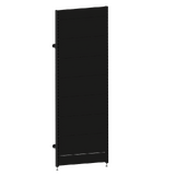 Start Bay - Wall Bay (Modular Upright) - W900xH2400 - Single Post - NO BASE - w/. Fixing Points - Non Perforated - Matte Black