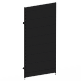 Start Bay - Wall Bay (Modular Upright) - W1200xH2400 - Single Post - NO BASE - w/. Fixing Points - Non Perforated - Matte Black