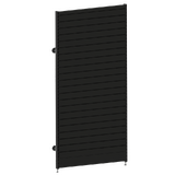 Start Bay - Wall Bay (Modular Upright) - W1200xH2400 - Single Post - NO BASE - w/. Fixing Points - Slat Wall - Matte Black